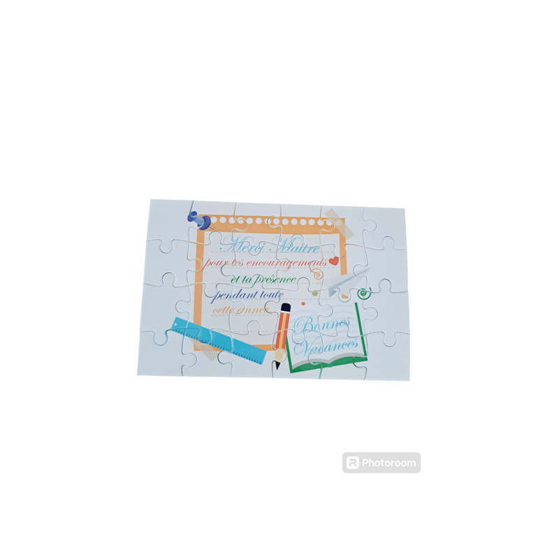 Puzzle "Merci maître"