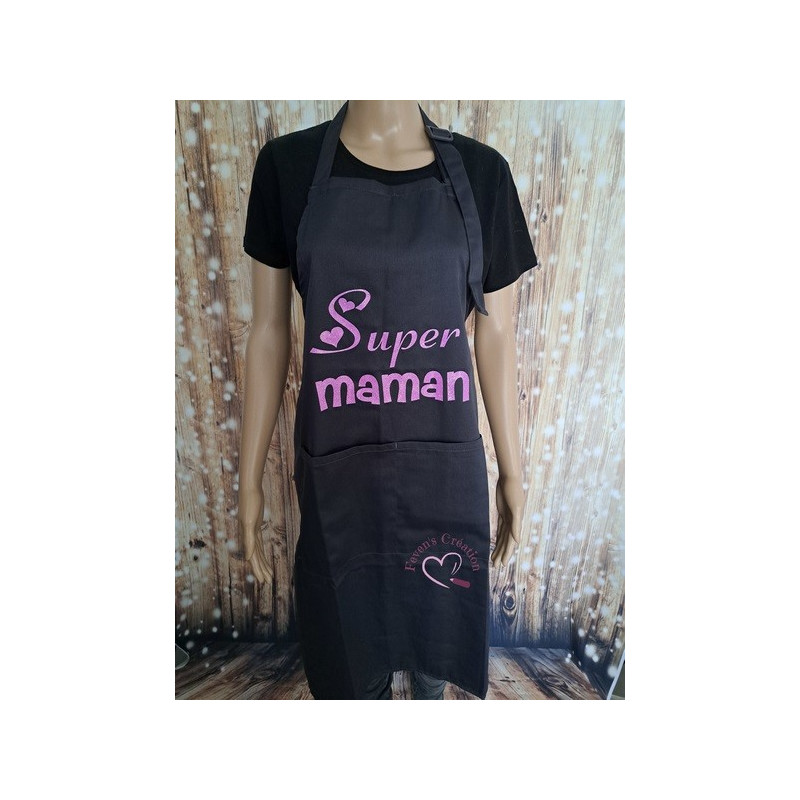 Tablier adulte "Super maman"