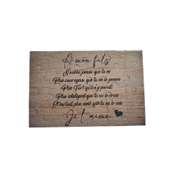 Puzzle " A mon fils"