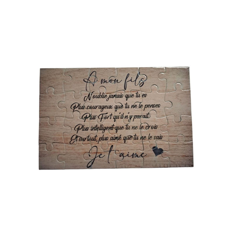 Puzzle " A mon fils"