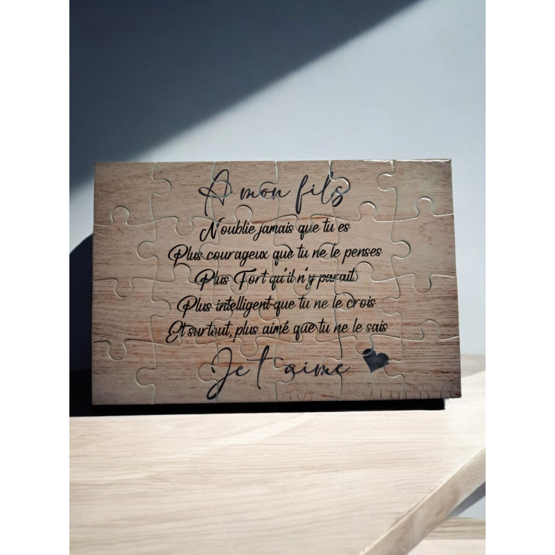 Puzzle " A mon fils"