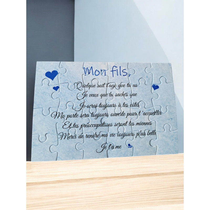Puzzle " Mon fils"
