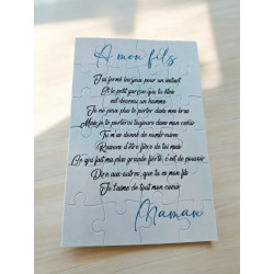 Puzzle " A mon fils"