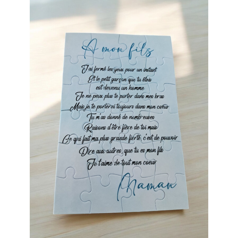 Puzzle " A mon fils"