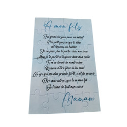 Puzzle " A mon fils"