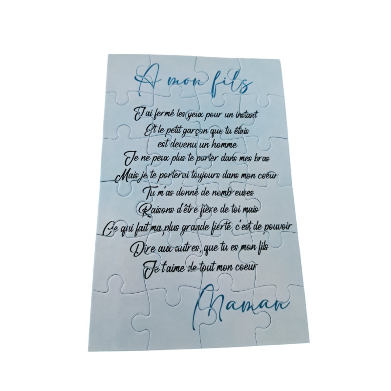 Puzzle " A mon fils"