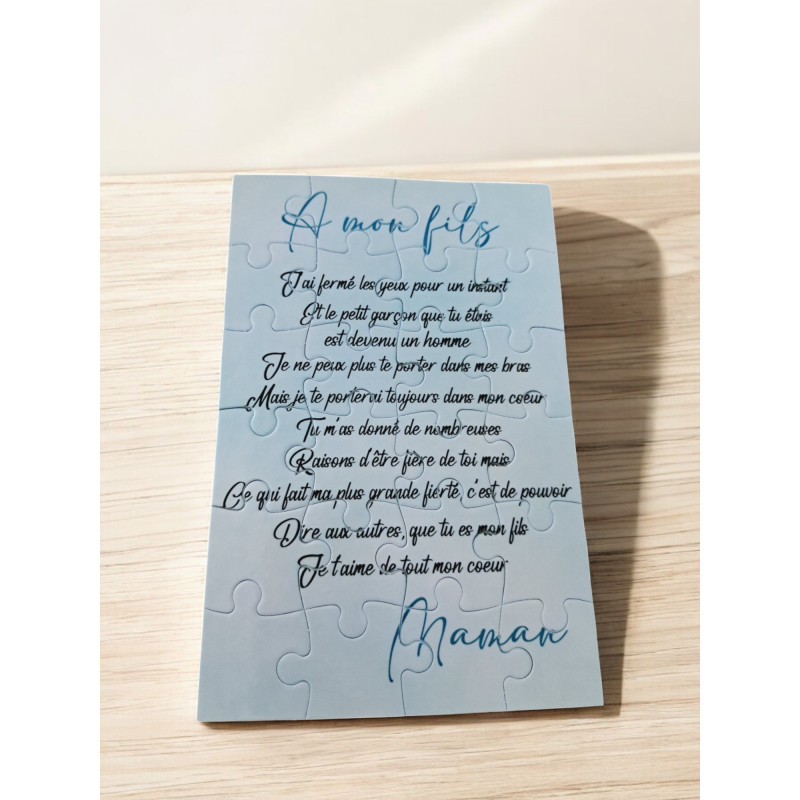 Puzzle " A mon fils"