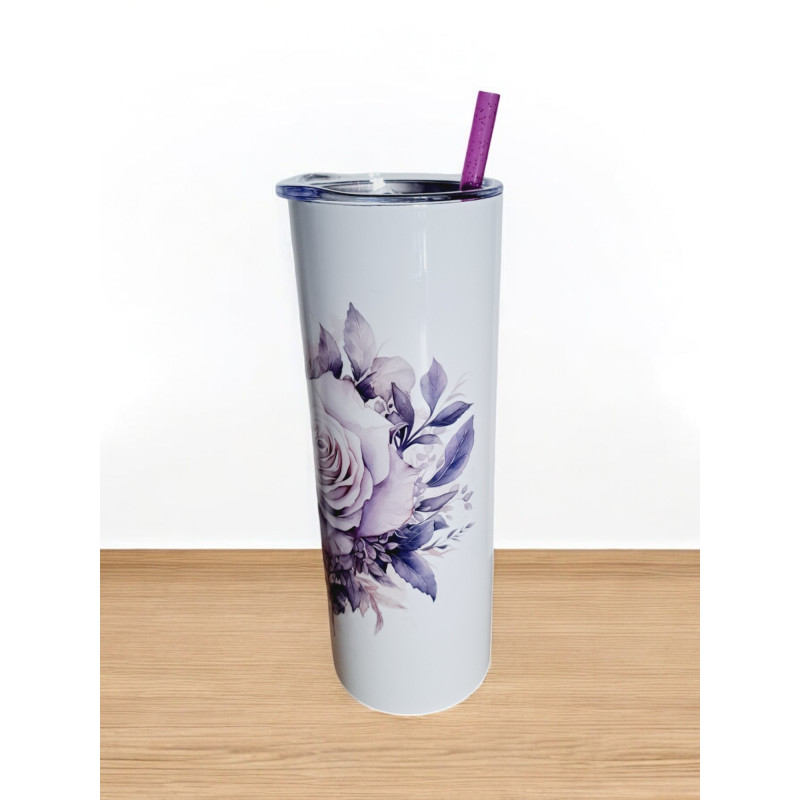 Gobelet Isotherme / tumbler 20 oz (590 ml)  - Cur en fleurs