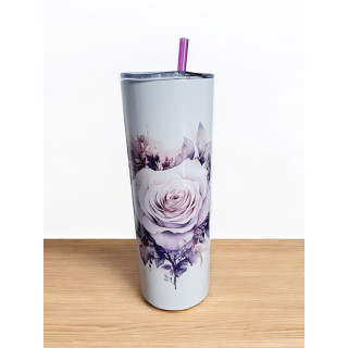 Gobelet Isotherme / tumbler 20 oz (590 ml)  - Cur en fleurs