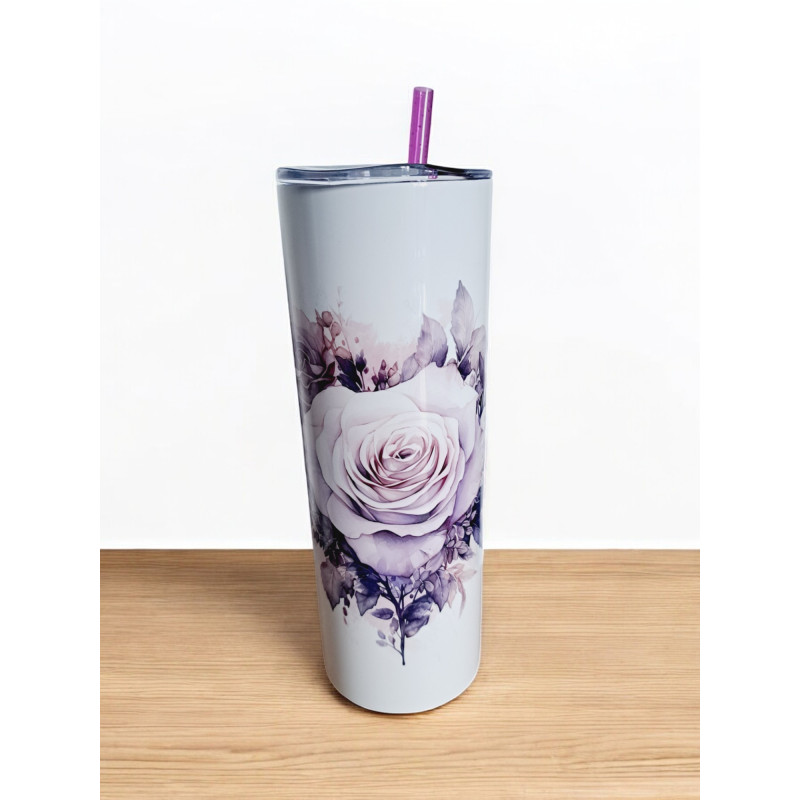 Gobelet Isotherme / tumbler 20 oz (590 ml)  - Cur en fleurs
