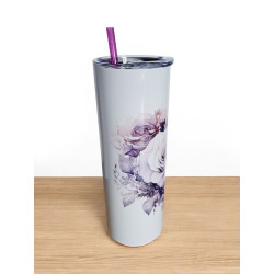 Gobelet Isotherme / tumbler 20 oz (590 ml)  - Cur en fleurs