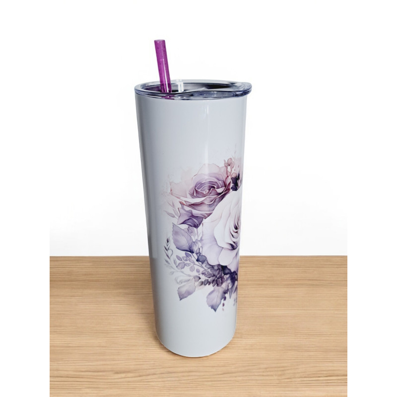 Gobelet Isotherme / tumbler 20 oz (590 ml)  - Cur en fleurs