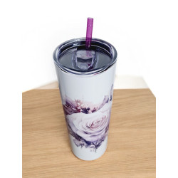 Gobelet Isotherme / tumbler 20 oz (590 ml)  - Cur en fleurs