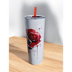Gobelet Isotherme / tumbler 20 oz (590 ml)  - Roses rouges