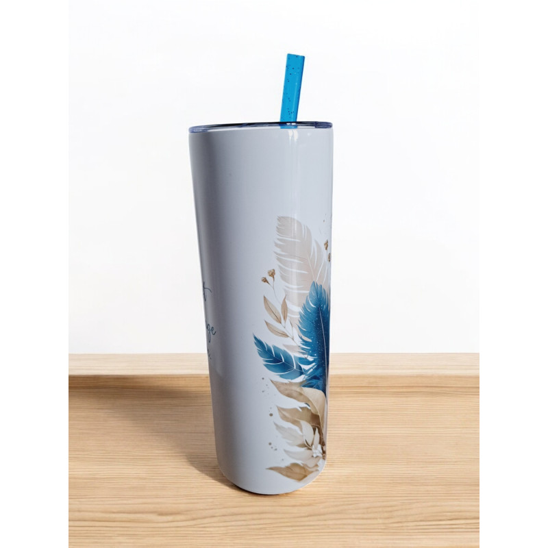 Gobelet Isotherme / tumbler 20 oz (590 ml)  - Plumes