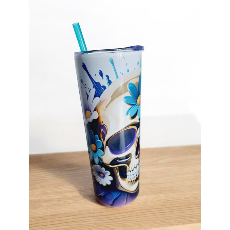 Gobelet Isotherme / tumbler 20 oz (590 ml)  - Tête de mort