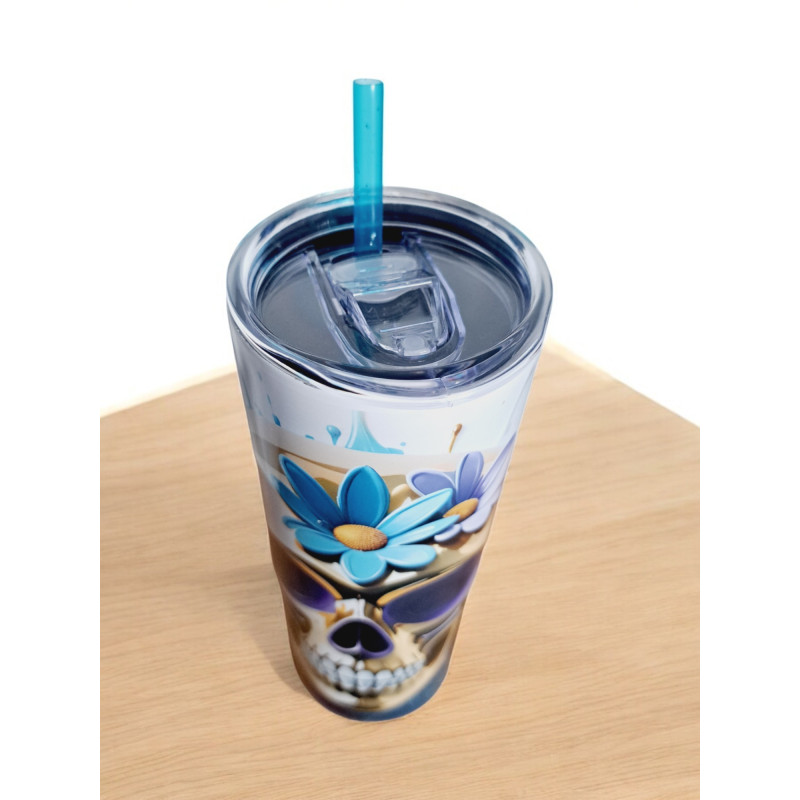 Gobelet Isotherme / tumbler 20 oz (590 ml)  - Tête de mort