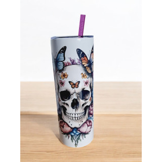 Gobelet Isotherme / tumbler 20 oz (590 ml)  - Tête de mort