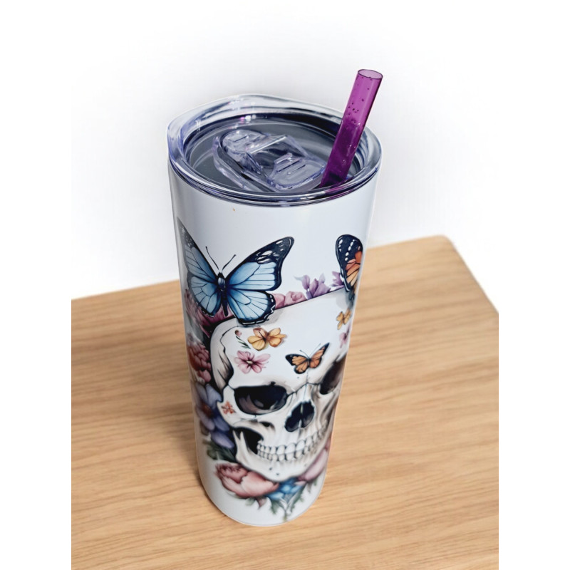 Gobelet Isotherme / tumbler 20 oz (590 ml)  - Tête de mort