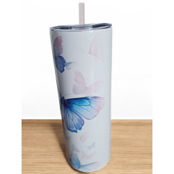 Gobelet Isotherme / tumbler 20 oz (590 ml)  - Papillons
