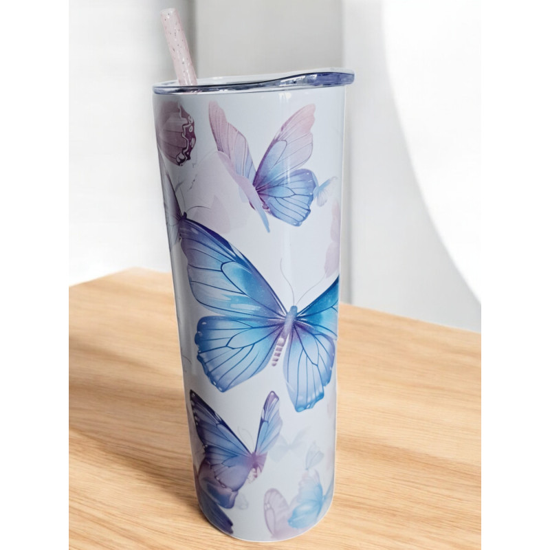 Gobelet Isotherme / tumbler 20 oz (590 ml)  - Papillons