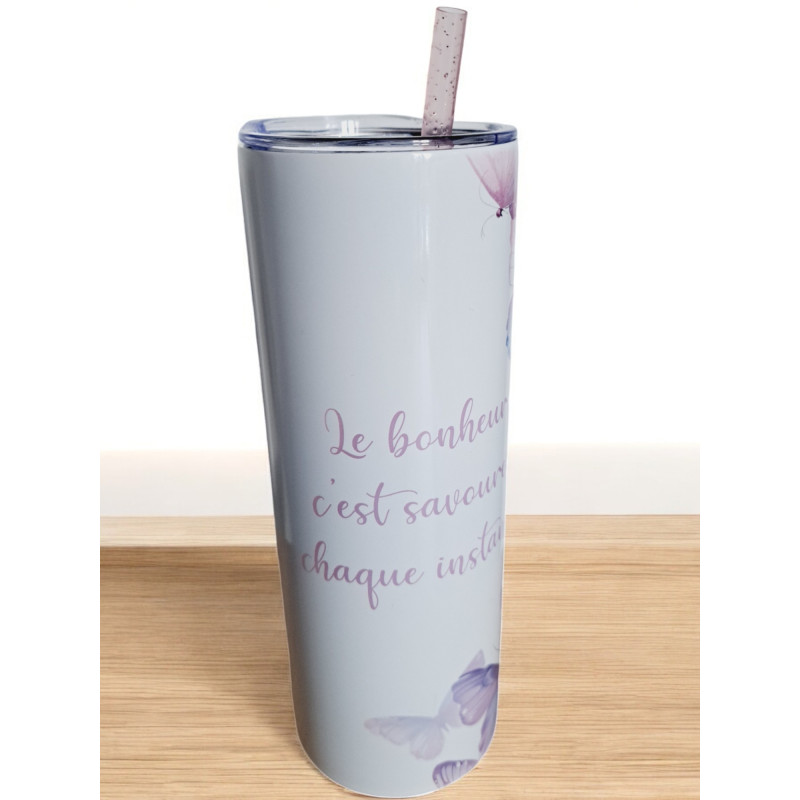 Gobelet Isotherme / tumbler 20 oz (590 ml)  - Papillons