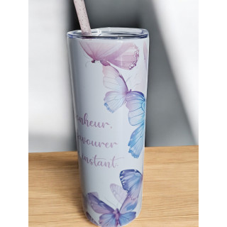 Gobelet Isotherme / tumbler 20 oz (590 ml)  - Papillons
