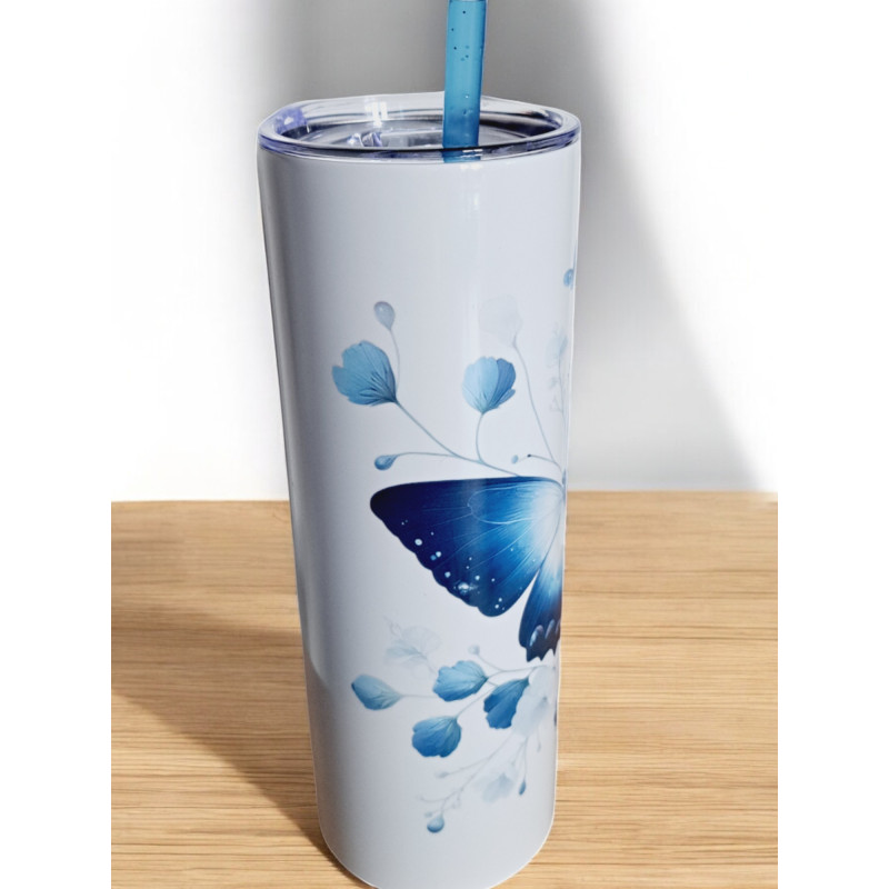 Gobelet Isotherme / tumbler 20 oz (590 ml)  - Papillons