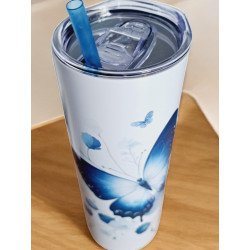 Gobelet Isotherme / tumbler 20 oz (590 ml)  - Papillons