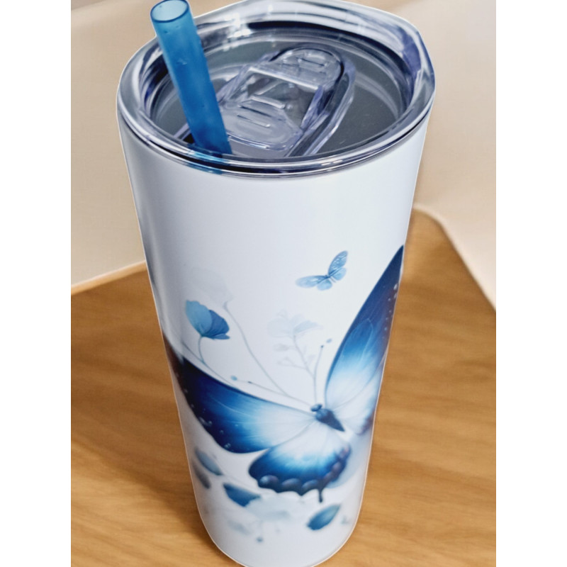 Gobelet Isotherme / tumbler 20 oz (590 ml)  - Papillons